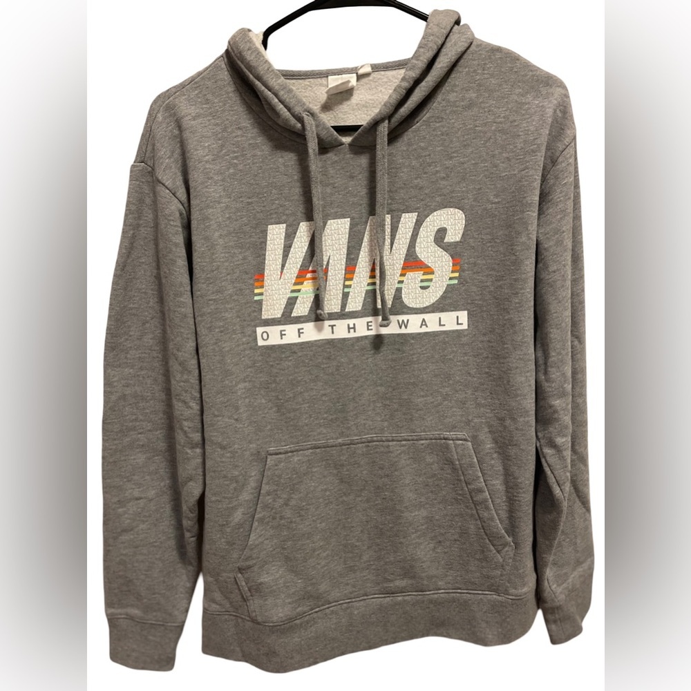 Vans Grey Off The Wall Hoodie Size Large